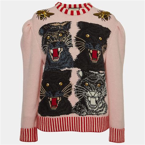 gucci wool sweater with tiger intarsia|gucci tiger collection.